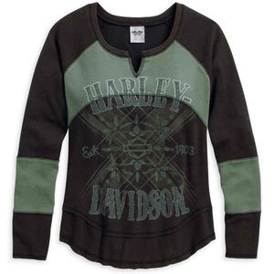 Harley-Davidson Waffle Knit Long Sleeve
